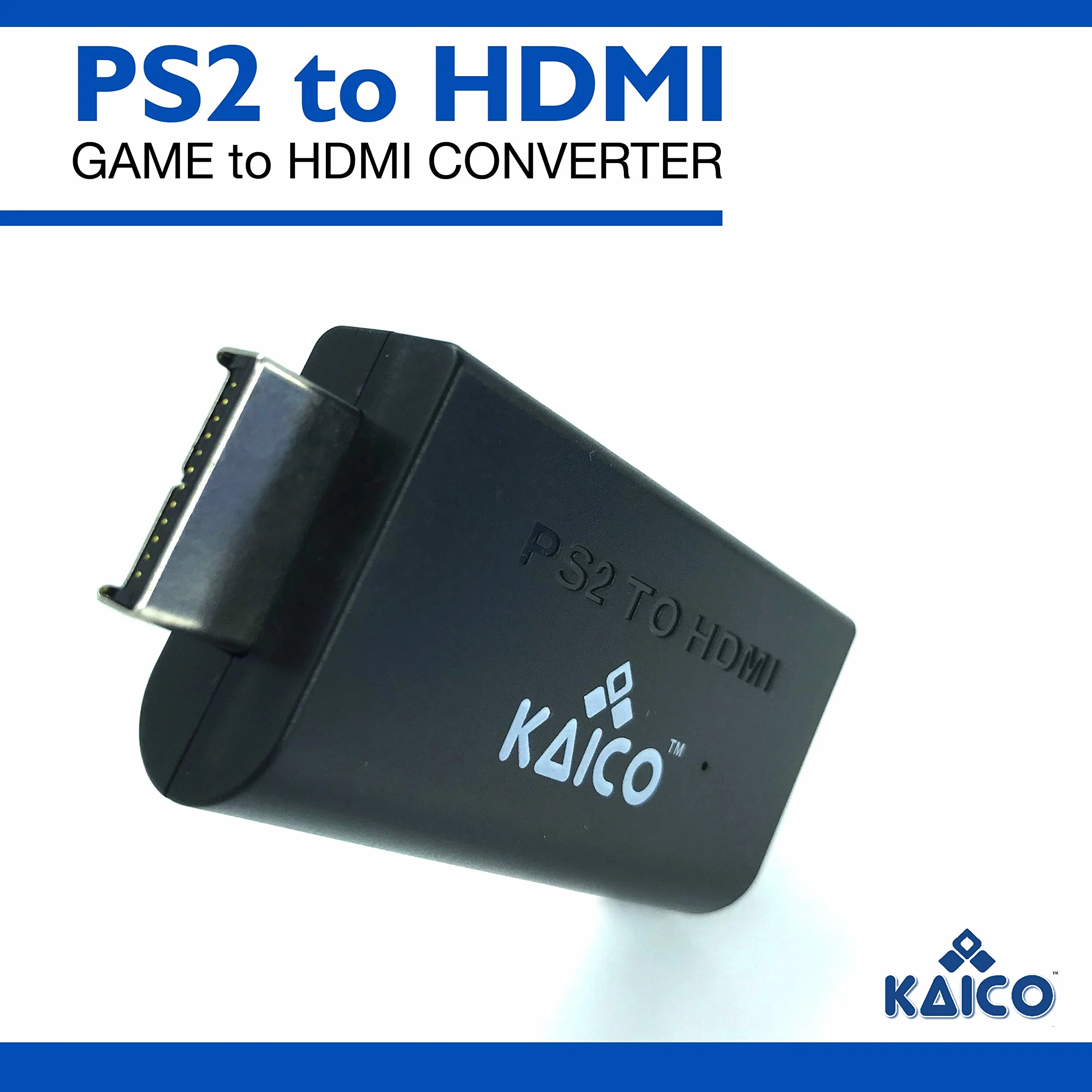 Kaico Adapter HDMI Edition do PlayStation 2 – konwerter PS2 na HDMI dla wszystkich konsol PS2 (Phat & Slim)