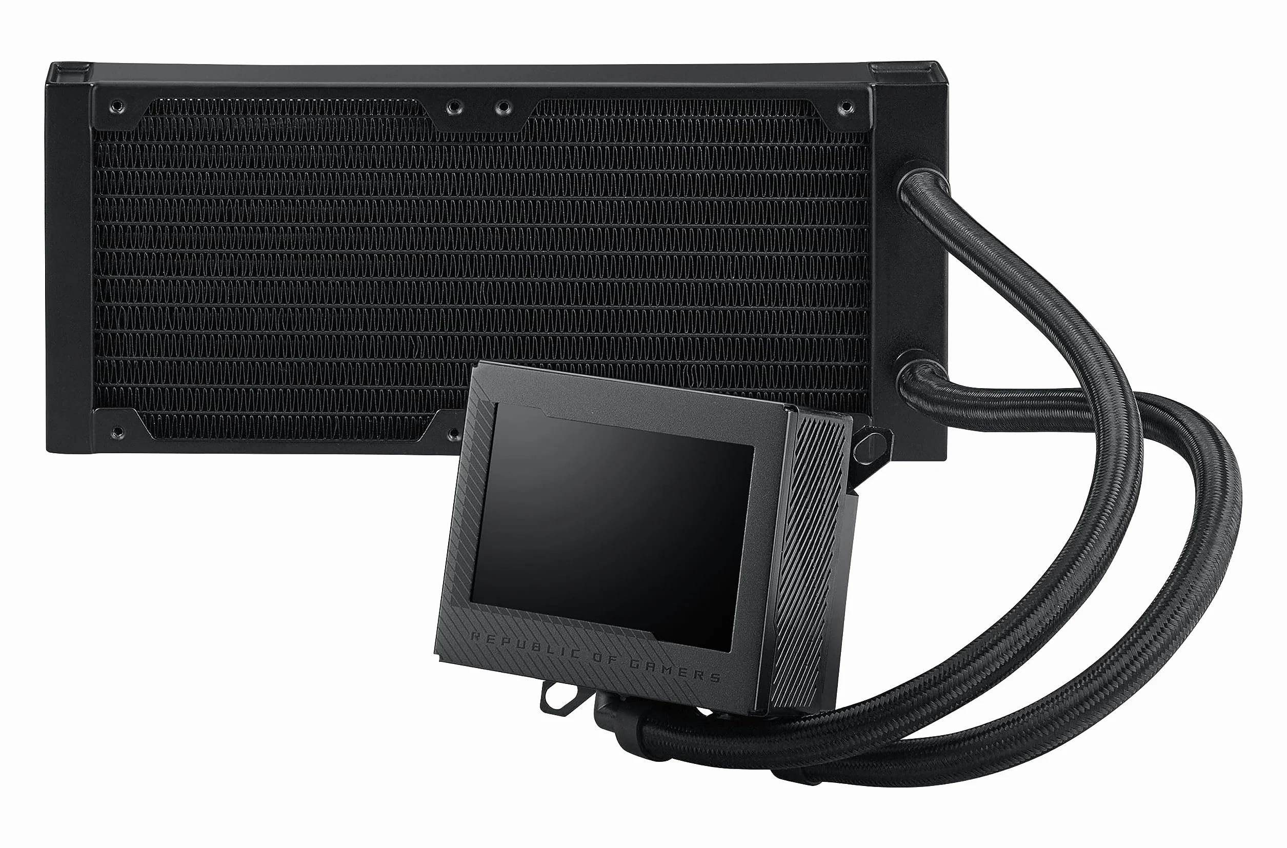 ASUS ROG Ryujin III 240 All-in-One płynny wentylator CPU (3,5 cala LCD, pompa Asetek 8. generacji, 2 x Noctua 2000 PWM wentylator chłodnicy 120 mm, czarny)