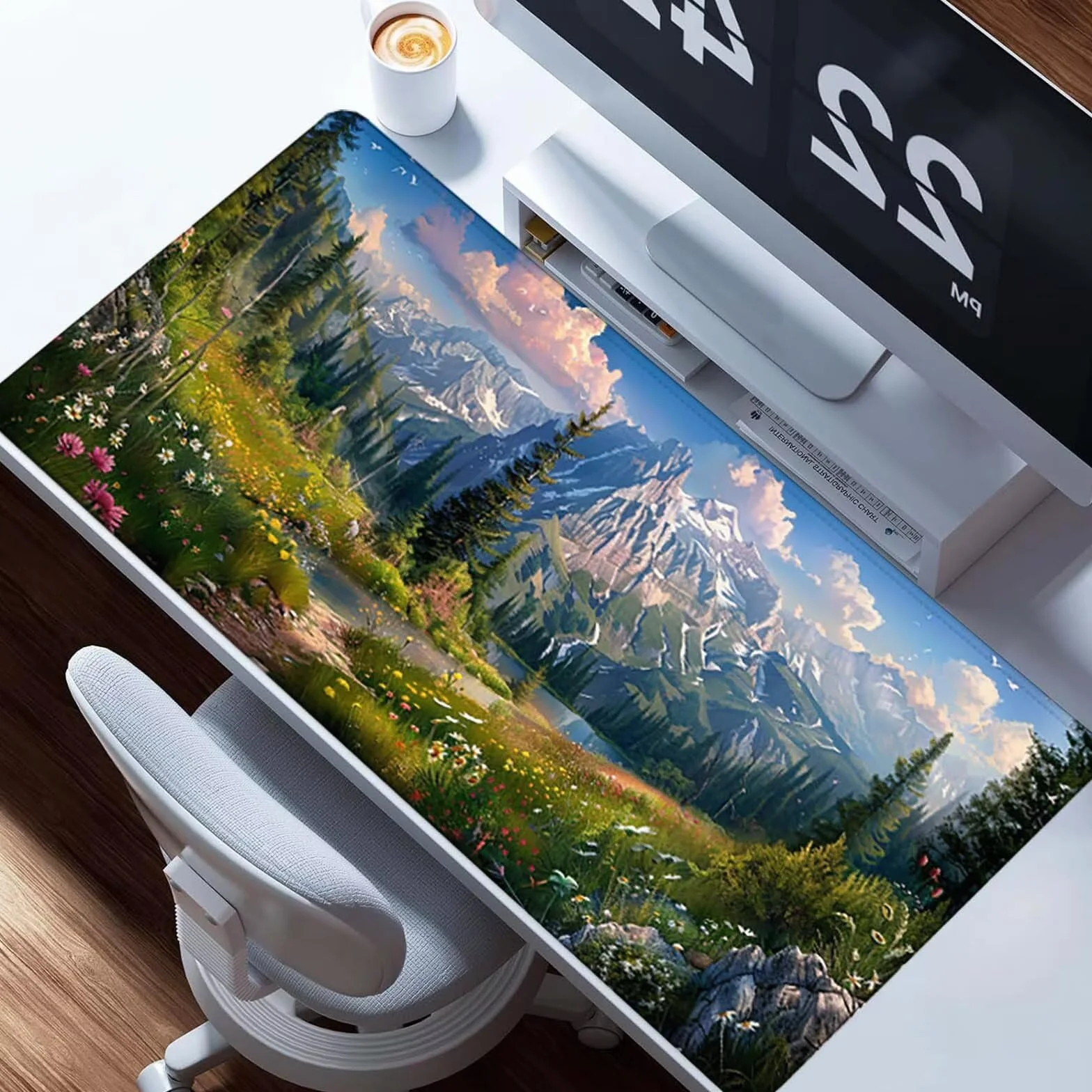 Podkładka pod mysz dla graczy z góry, XXL, 1200 x 600 x 3 mm, szyte krawędzie, podkładka pod mysz, zielona, akcesoria dla graczy, wodoodporna, antypoślizgowa, gumowa podkładka, gamingowa, do domowego