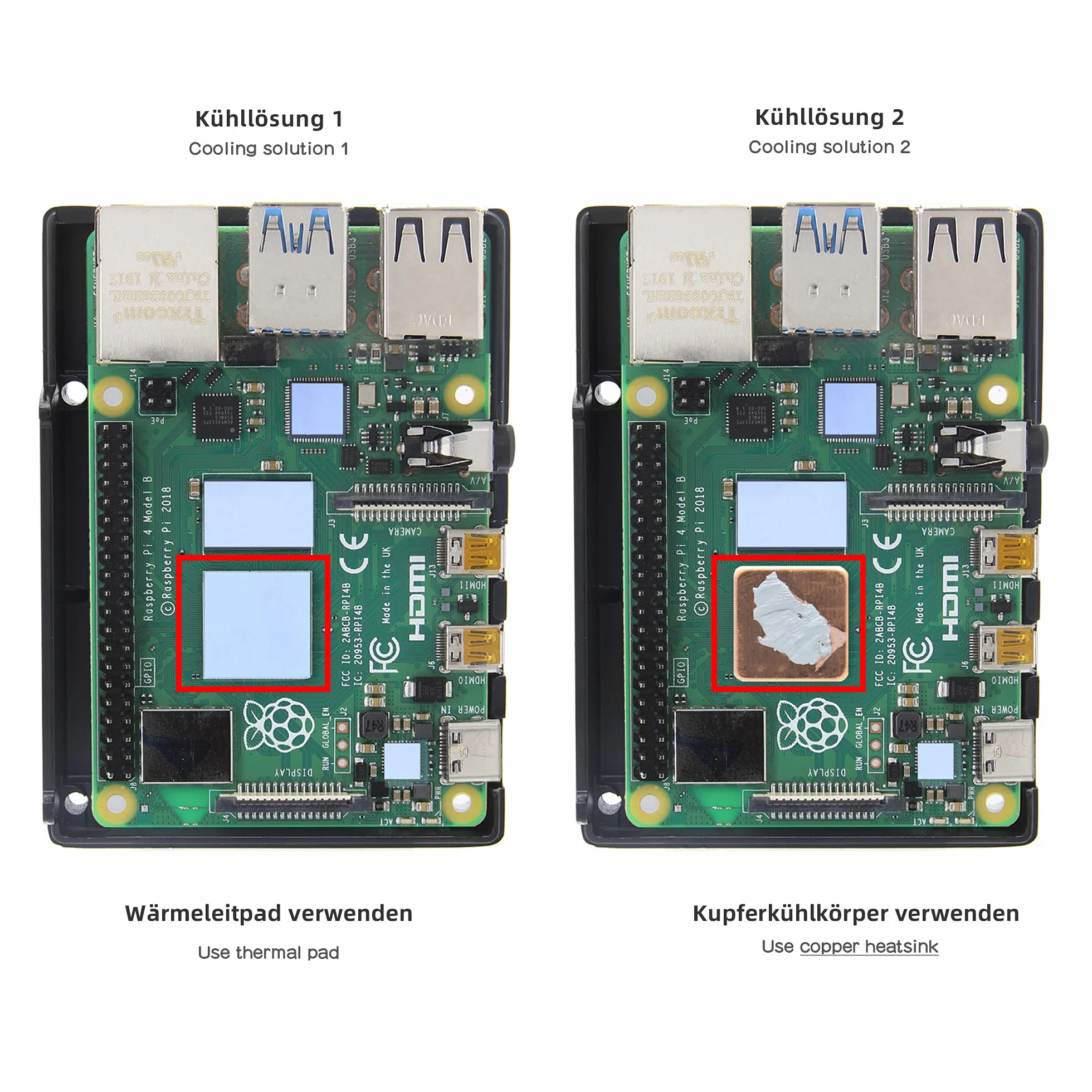 Geekworm Obudowa aluminiowa do Raspberry Pi 4 B model B, wytrzymała, pasywne rozpraszanie ciepła, tylko do Raspberry Pi 4B