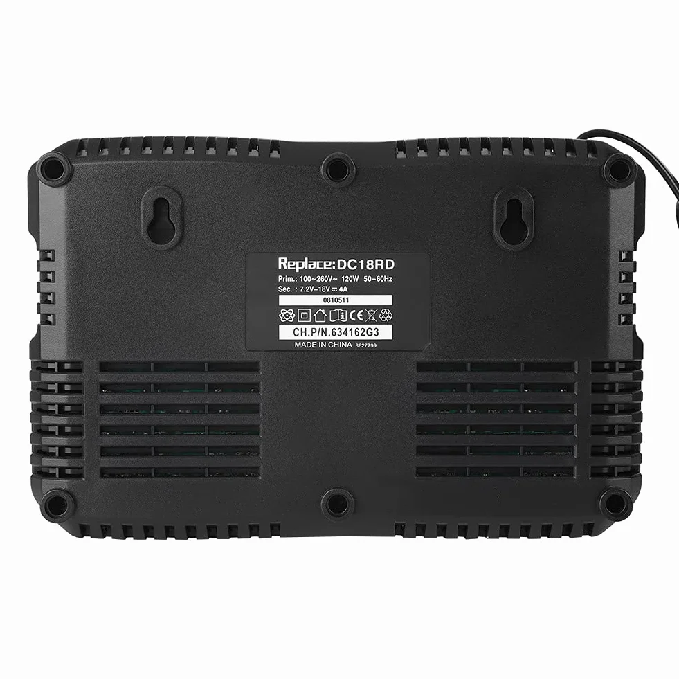 Podwójna ładowarka Baterii, 2 ładowarka Portu USB Pasująca do BL1830 BL1430 14,4 do 18V (wtyczka UE)
