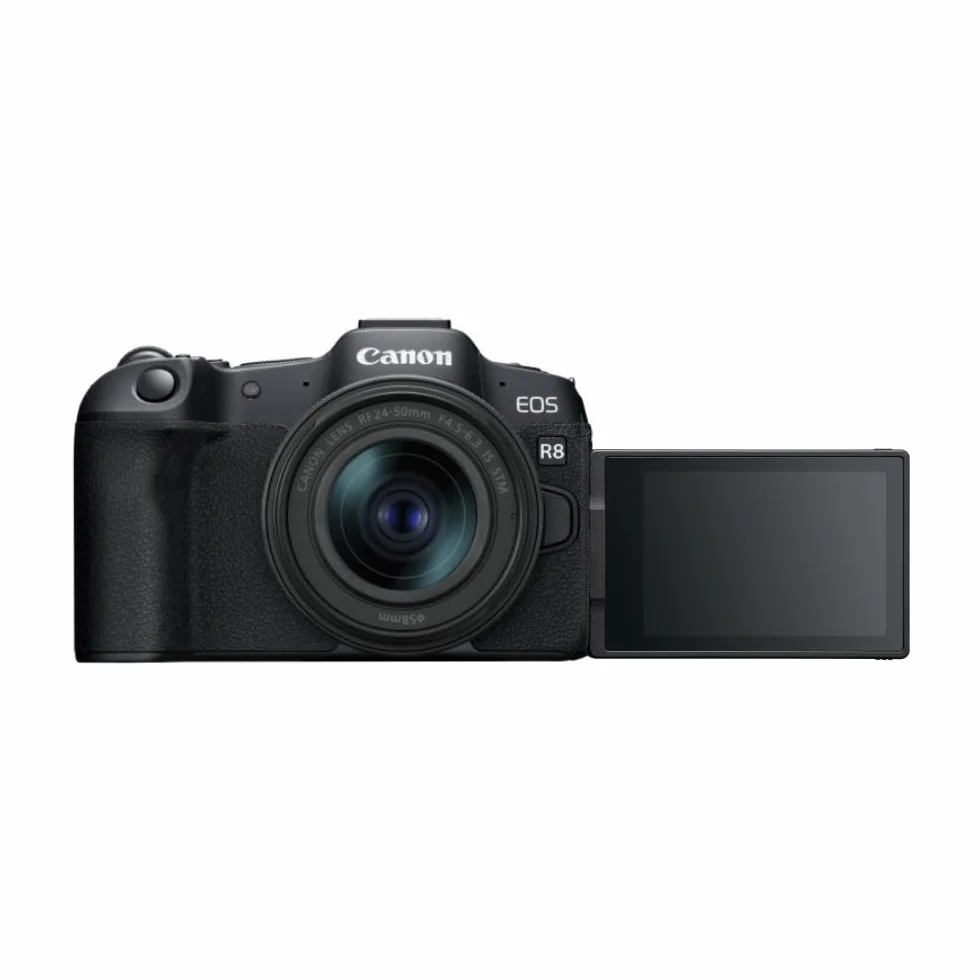 Canon Eos R8 5803C013 Aparat Fotograficzny, Czarny, 24-50mm