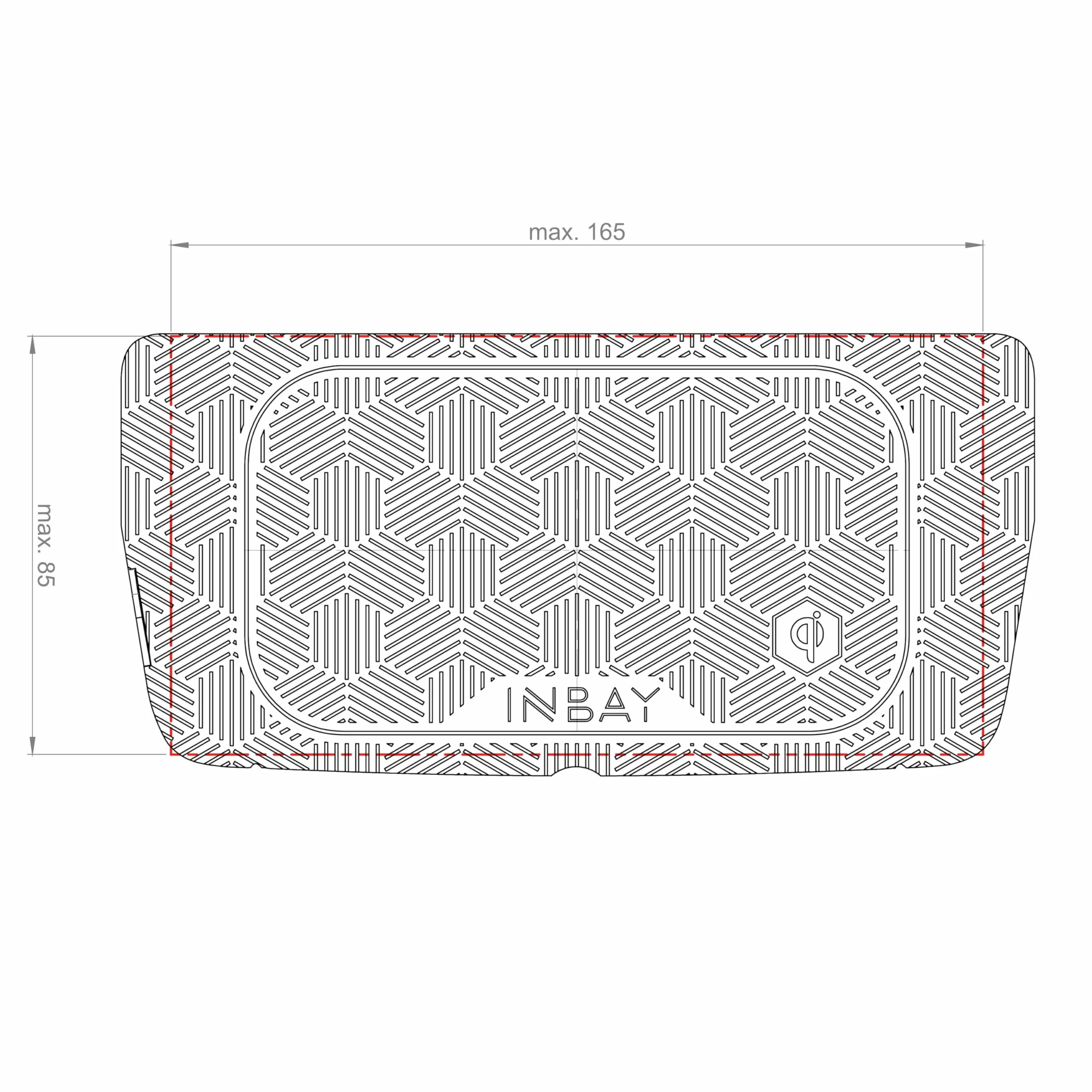 Inbay Bezprzewodowa ładowarka do Mercedesa C CLS E EQV GLC V klasa 10 W indukcyjne ładowanie smartfona, telefon komórkowy, auto bezprzewodowe ładowanie, certyfikat Qi, do montażu w samochodzie, zintegrowana ładowarka do telefonu