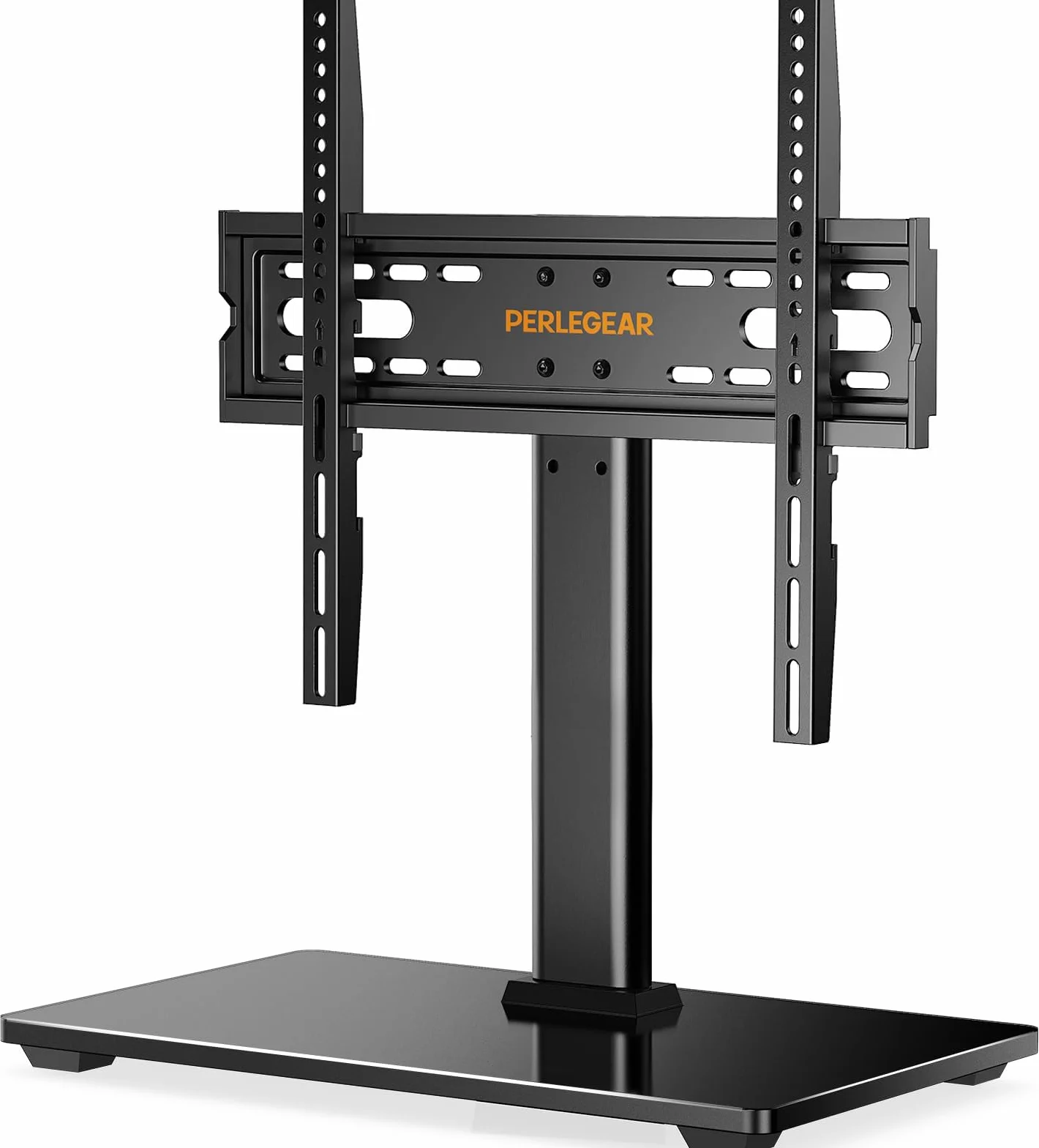 Perlegear Uniwersalny stojak pod telewizor OLED LCD o przekątnej 32-60", do płaskich i zakrzywionych telewizorów o przekątnej do 40 kg, maks. VESA 400 x 400 mm, regulacja wysokości i stabilna podstawa