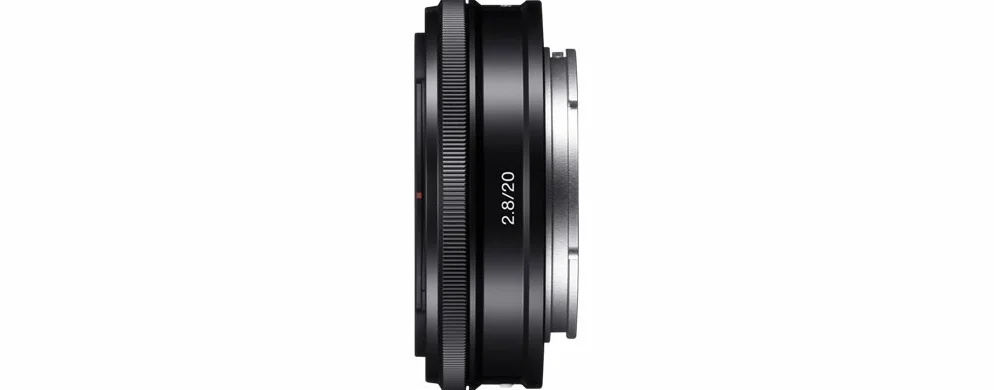 Sony E 20 mm F2.8 obiektyw szerokokątny z mocowaniem typu E, dedykowany do serii APS (a6000, a5100, a5000 i serii Nex), czarny.