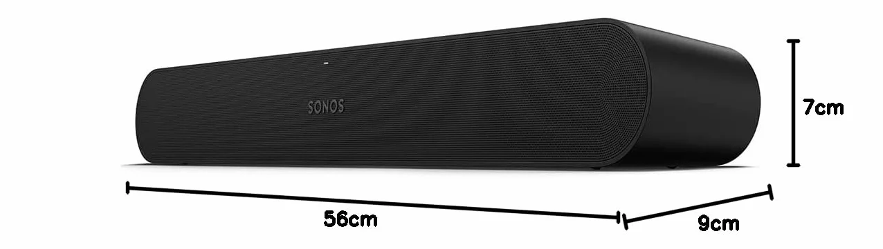 Sonos Ray — Kompaktowy soundbar do telewizji i muzyki — Czarny