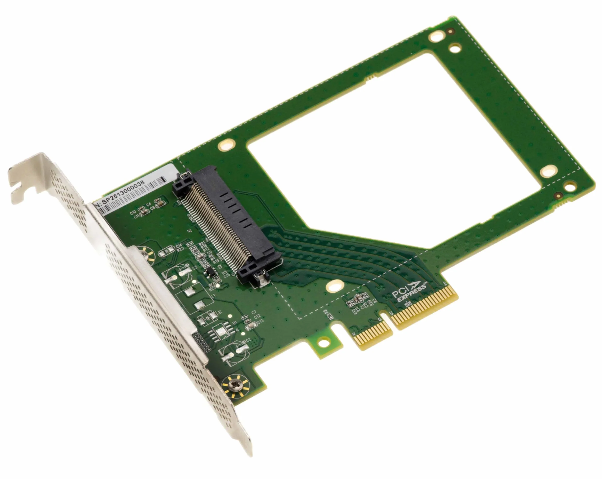 KALEA-INFORMATIQUE Karta kontrolera PCIe x4 Gen 4.0 dla dysków SSD NVMe U3 SFF-8639