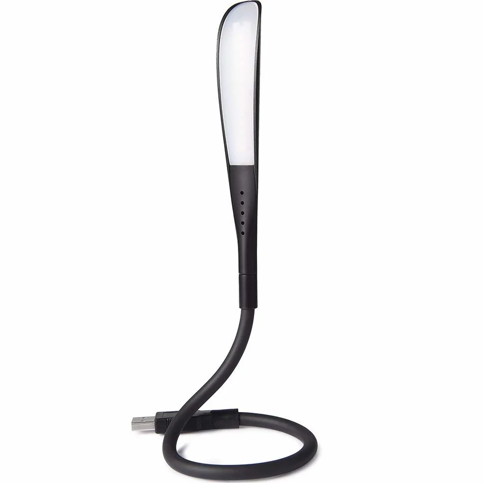 LEDGLE 2.8W LED ściemnialna lampa USB z 3 poziomami jasności, lampka nocna do czytania, białe światło 6000 K