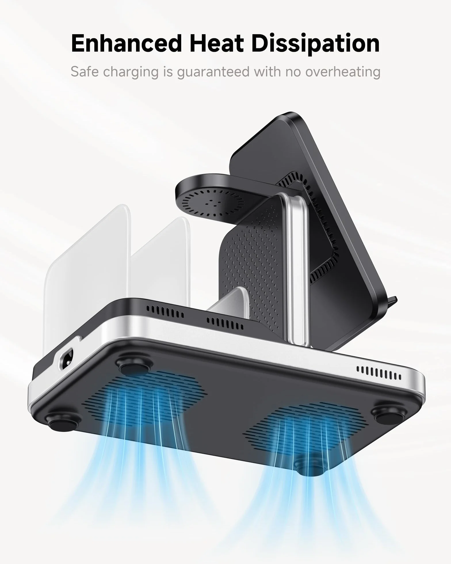 SwanScout 5w1 Stacja ładowania dla urządzeń Samsung, Ładowarka bezprzewodowa dla serii Samsung S25/S24/S23/S22, Galaxy Watch Ultra/8/7/6/5/4, Buds, Tab/iPad/Switch, Model 901S