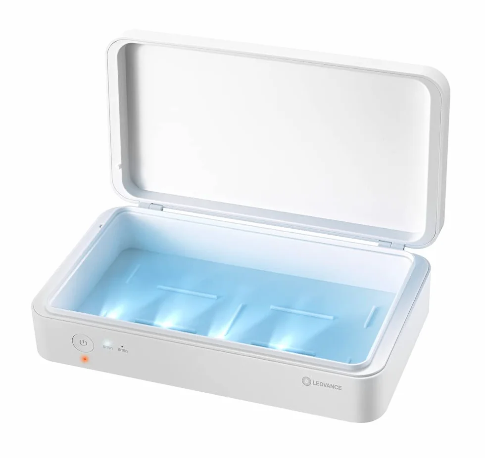 LEDVANCE Oprawa oświetleniowa: UVC LED STERILIZATION BOX / 5 W, 5 V, kąt rozsyłu światła: 120°, materiał: acrylonitrile butadiene styrene (abs), IP20