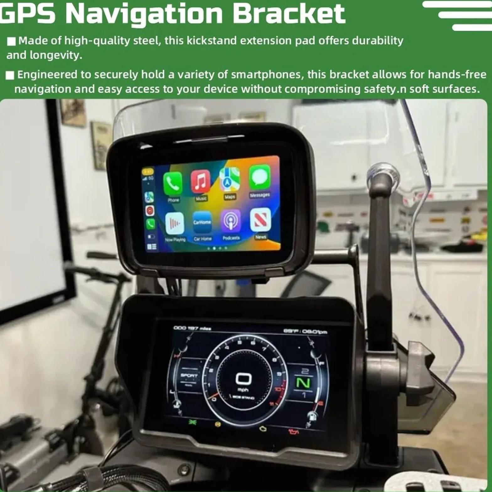 Uchwyt do nawigacji GPS Uchwyt nawigacji GPS do motocykla Pasuje do CFMOTO 800 MT 2021-2024, akcesoria do stojaka na telefon komórkowy