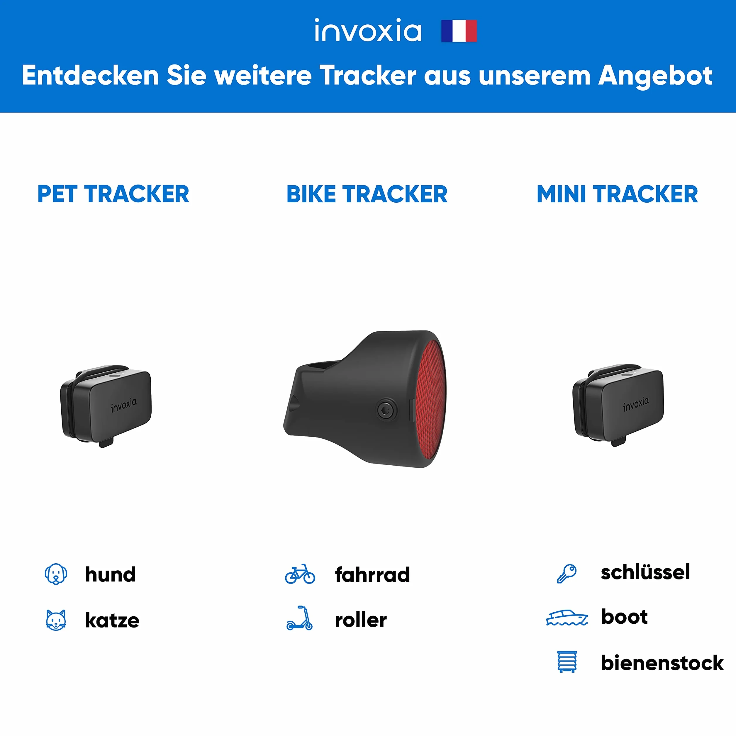 Invoxia Cellular lokalizator GPS – do wszystkich samochodów, motocykli, rowerów oraz dla seniorów, dzieci, przedmiotów wartościowych – do 4 miesięcy czasu pracy baterii – w tym karta SIM i 1-rok ABO – 4G LTE-M