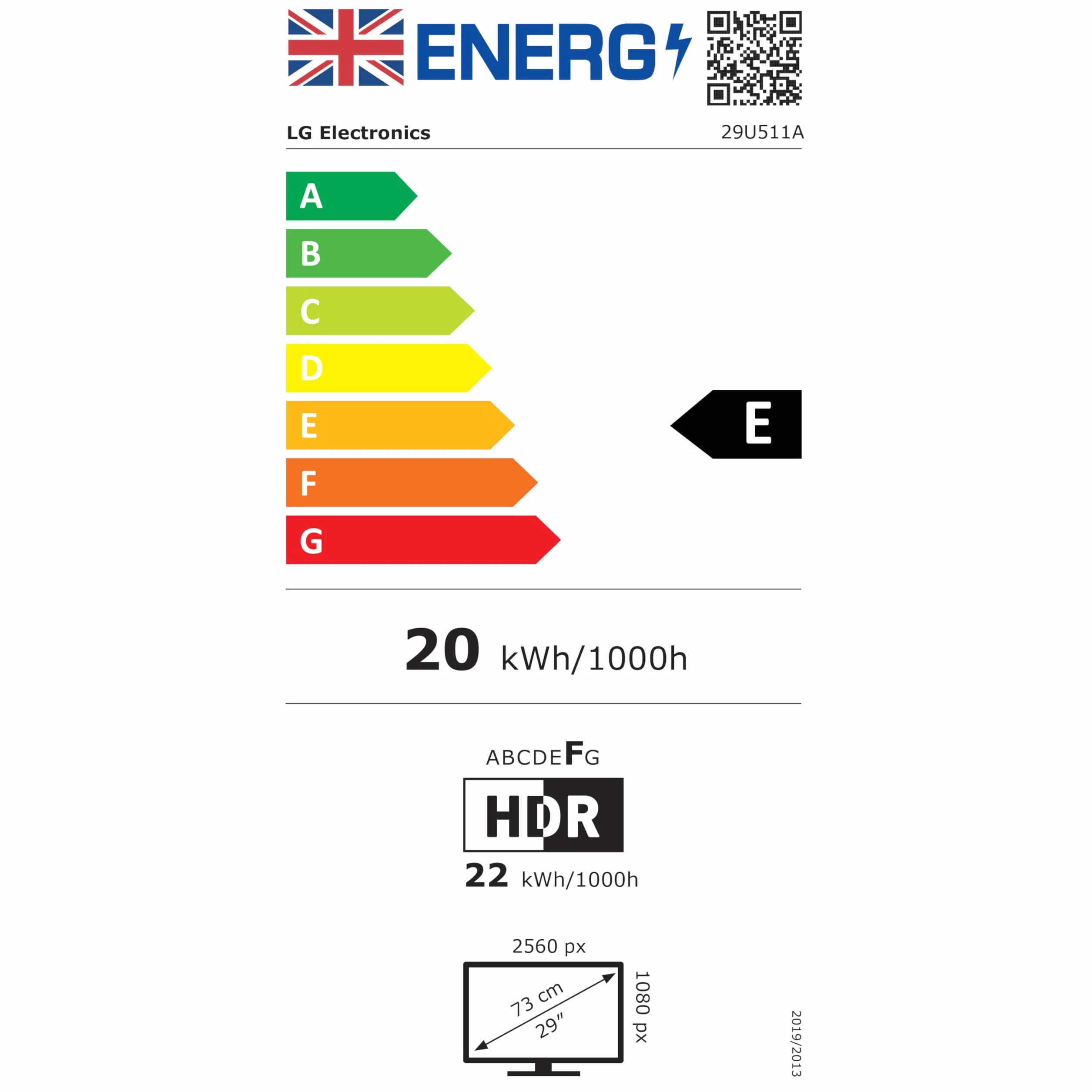 LG UltraWide Monitor 29U511A - UWFHD 1080p IPS 73.7 cm, 100Hz, 5ms GtG, HDR10, wyświetlacz biurowy i stacjonarny, tryb czytnika i bezpieczny migotanie, inteligentna oszczędność energii, DisplayPort