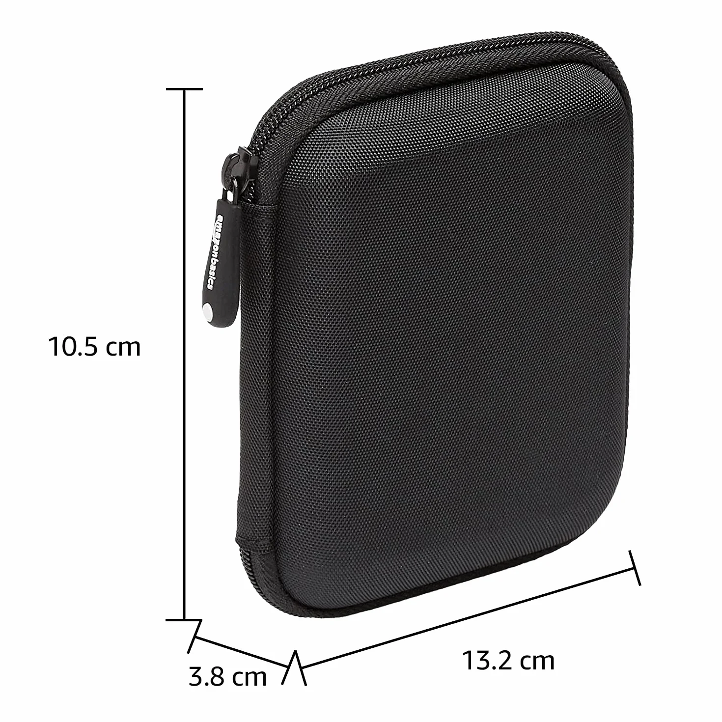 Amazonbasics Etui na Zewnętrzny Dysk Twardy, Czarny, 11,9 x 9,2 x 1,6 cm