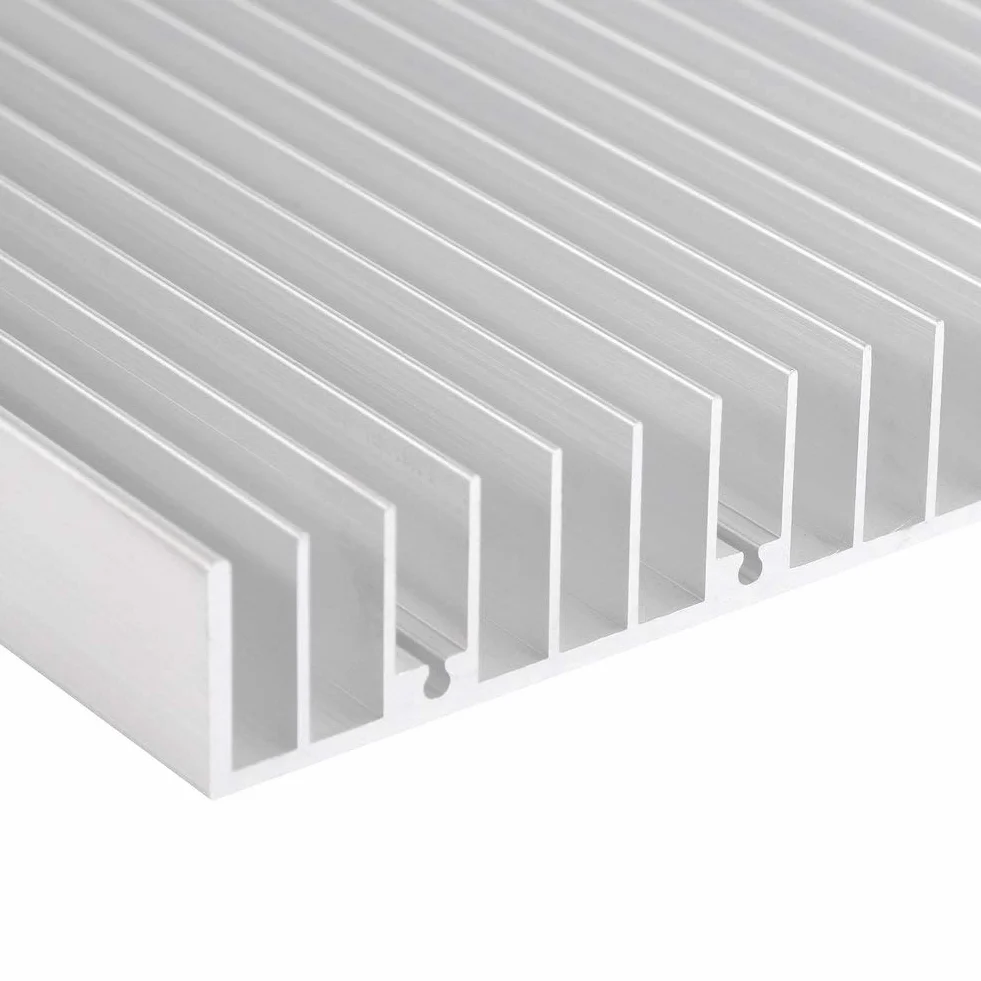 Aluminiowy radiator do lamp LED na 8 sztuk diod 3W lub 20 sztuk diod 1W, 300x140x20mm
