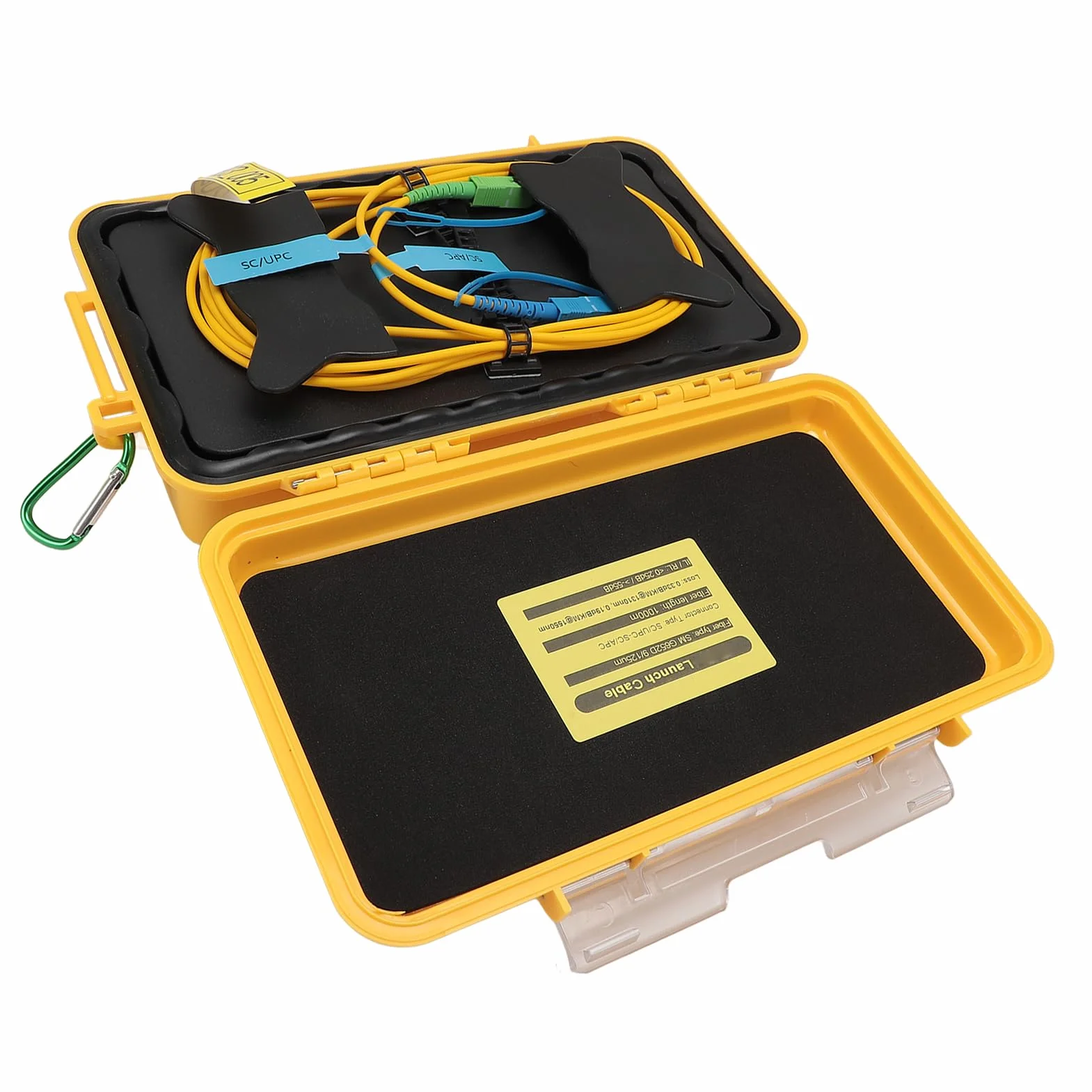 Światłowód OTDR Launch Cable Box, SM G652D SC UPC 9/125um 1000m Światłowodowy Kabel Transmisyjny Złącze światłowodowe Eliminator Martwej Strefy Skrzynka światłowodowa dla Sieci