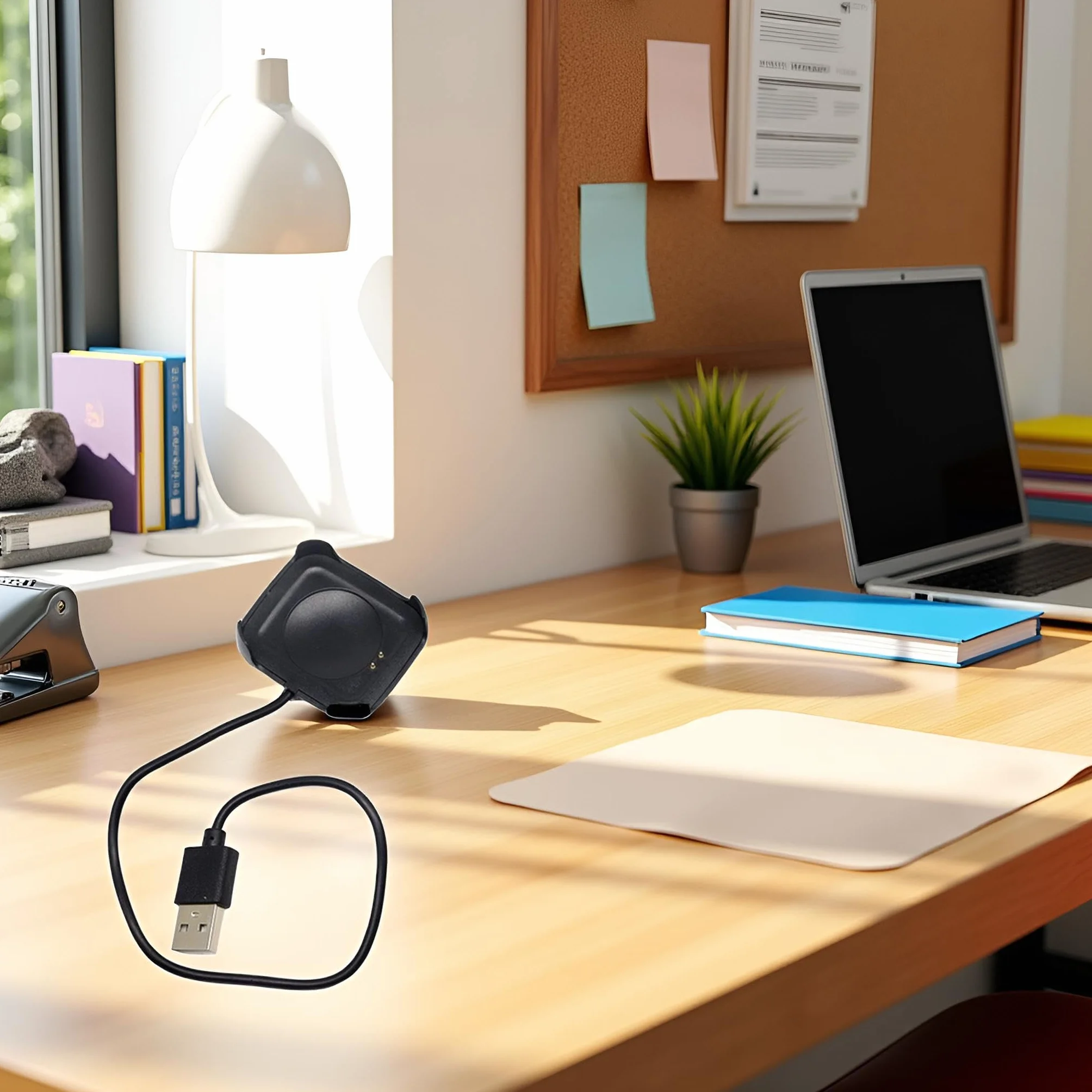 Czarny kabel do ładowania do smartwatcha HW22, inteligentny zegarek, magnetyczna ładowarka, uchwyt dokujący, stojak, kabel ładujący USB, adapter do smartwatcha, kable i ładowarki (30 cm)