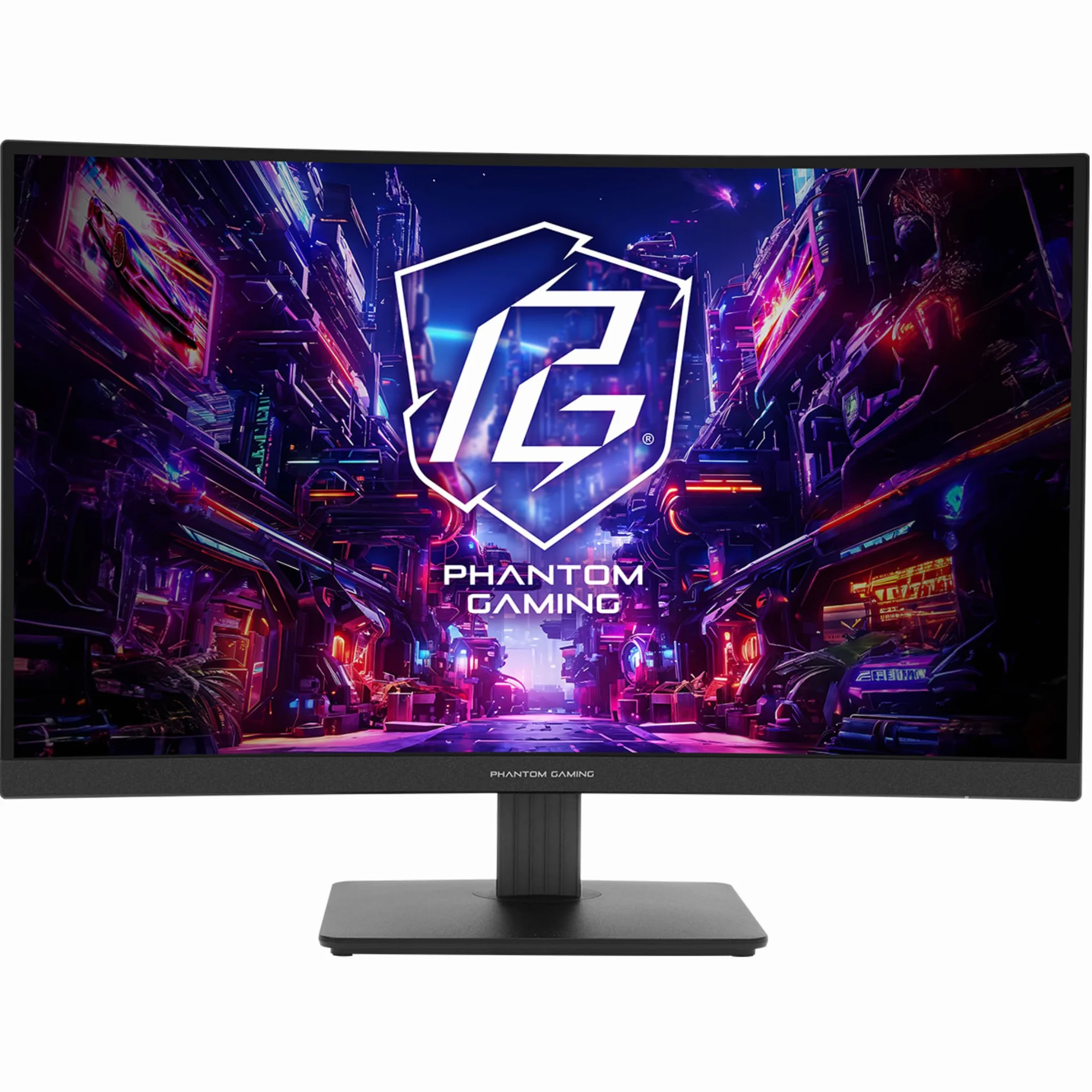 Asrock Phantom monitor gamingowy PC 68,6 cm [27] 2560 x 1440 pikseli, Quad HD LED Nero (Asrock 27 QHD Curved Gaming Monitor [PG27QRT1B], 2560 x 1440, 1 ms, 2 HDMI, DP, 180 Hz, 95% DCI-P3, FreeSync,