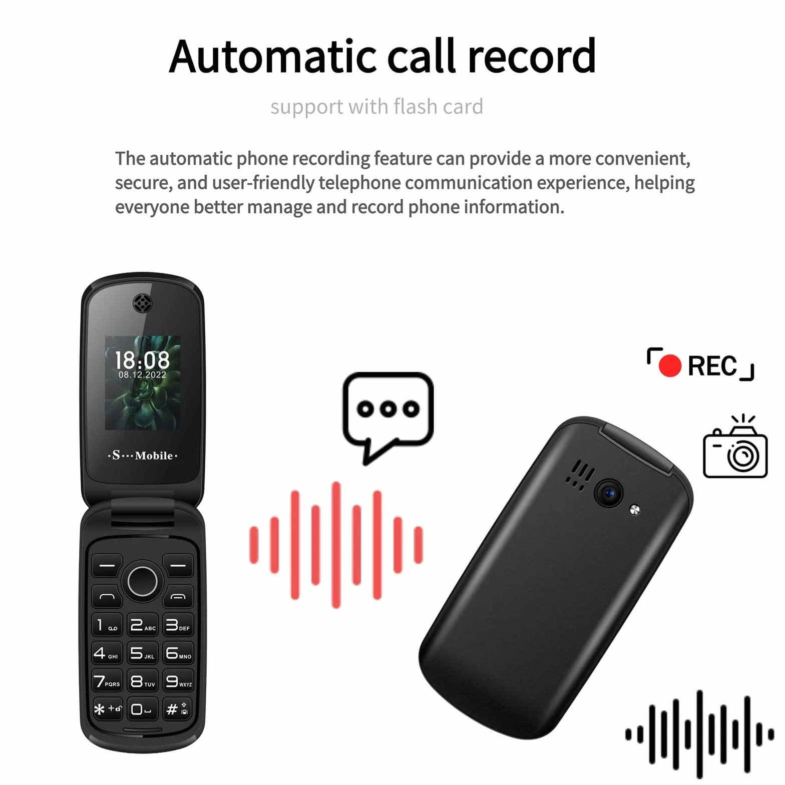 Podstawowy telefon komórkowy dla osób starszych, telefon komórkowy 2G z dużym przyciskiem, odblokowany, standard sygnału GSM, obsługa kart dual SIM + SD,Green