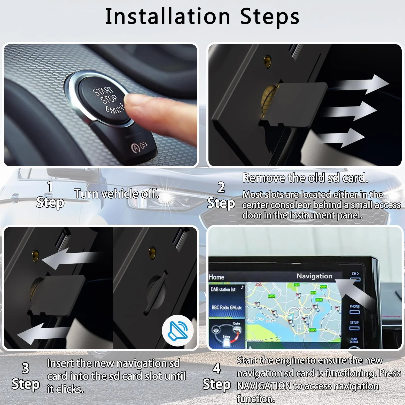 A15 nawigacja karta SD 2024 aktualizacja mapy GPS, najnowsza wersja karty GPS SD do Ford Lincoln, GM5T-19H449-AJ, USA Kanada mapy