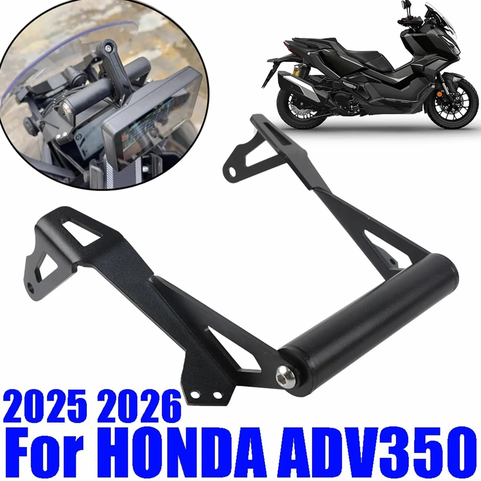 Uchwyt do nawigacji GPS Akcesoria motocyklowe, uchwyt na telefon, wspornik do montażu na płycie nawigacji GPS, pasujący do HONDA ADV350 2025