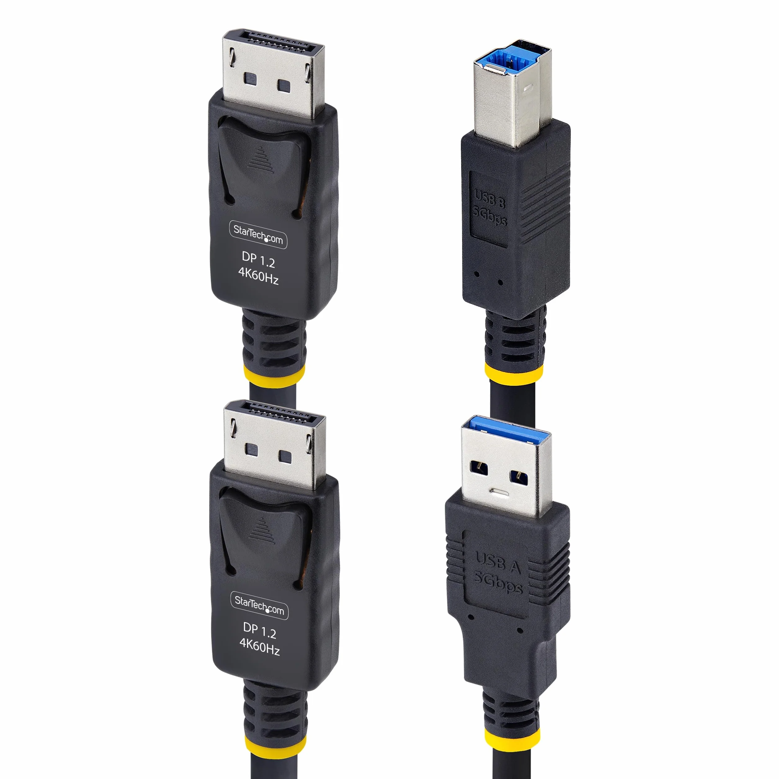 StarTech.com Kabel DisplayPort i USB 5 Gb/s, kabel KVM 4K 60 Hz, DP i USB Combo do przełącznika KVM