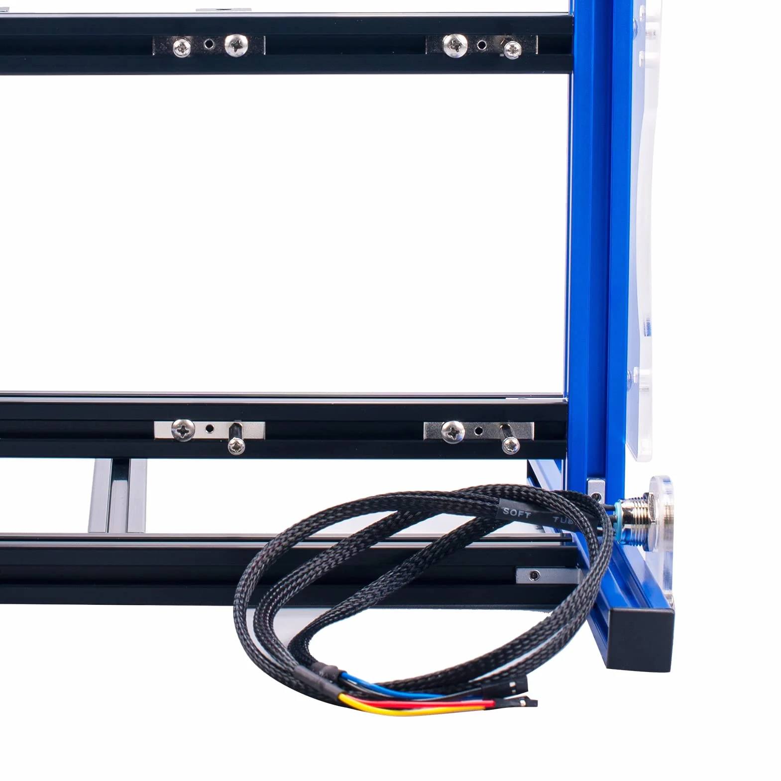PC JMK5 uchwyt na komputer do otwartej obudowy, pionowa aluminiowa rama "zrób to sam" do płyt głównych ATX MATX ITX, otwarta konstrukcja obudowy z doskonałym odprowadzaniem ciepła, w zestawie