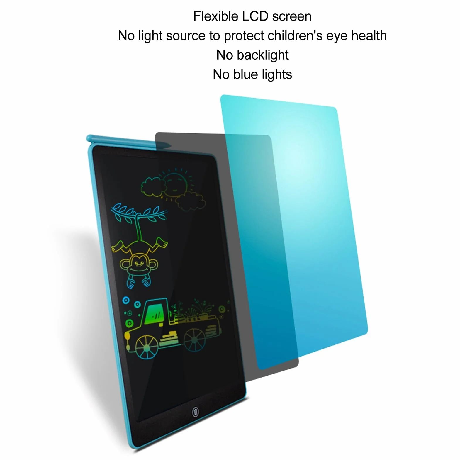 Tablet do Pisania LCD, 16-calowa Tablica do Pisania z Ekranem LCD, Tablica do Pisania dla Dzieci, Tablica do Pisania, Mała Tablica do Pisania do Nauki Edukacyjnej dla Małych