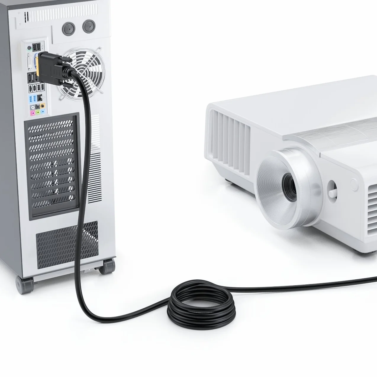 deleyCON 3,0m DVI Kabel 24+1 - DVI-D Dual Link - HDTV 1080p Full-HD 3D Ready - Kabel Adaptera do Monitora z Ferrytowym Rdzeniem - Czarny