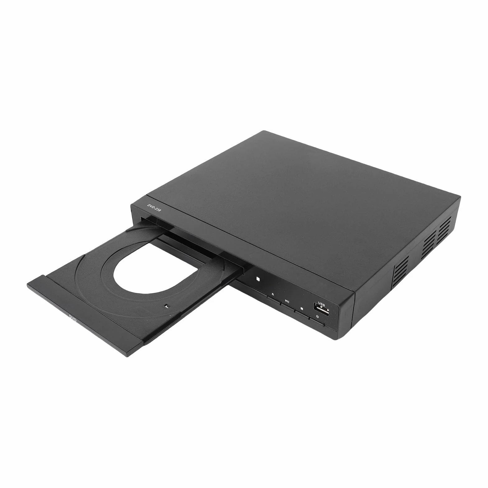 Odtwarzacz DVD, Skalowanie do 1080p, Wiele Regionów, Odtwarzanie w Wielu Formatach, Skanowanie Progresywne, Superkompaktowa Konstrukcja z Portem USB do Kina Domowego (wtyczka UE)