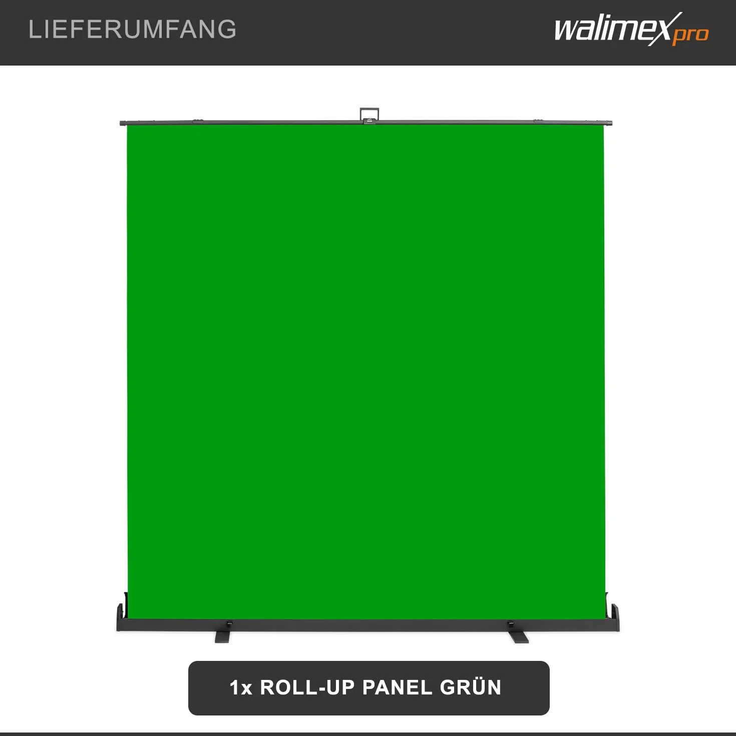 walimex pro Tło panelowe Roll-up 210x220cm Zielony