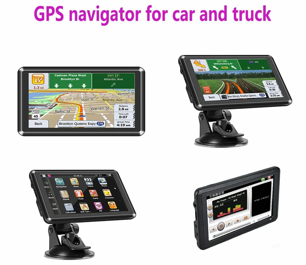 Samochód GPS, duży ekran dotykowy 5 cali, mapa Europy 2025, informacje o ruchu drogowym, bezpłatne aktualizacje, Prawdziwe wokale, Nadaje się do GPS Heavy Weight i GPS Camping Car