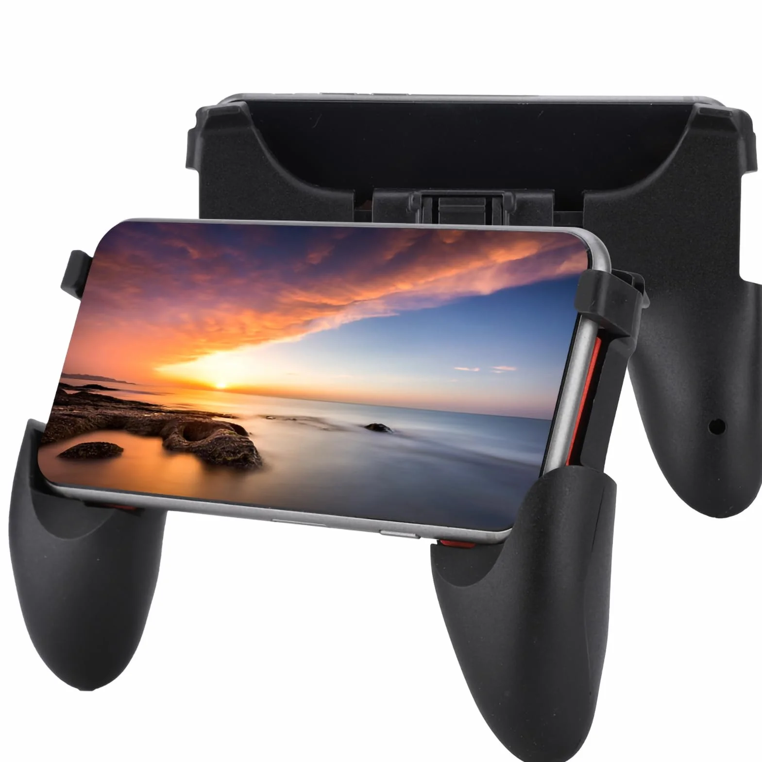 Hakeeta Przenośny uchwyt kontrolera Joystick PUBG, uniwersalny uchwyt joystick-game-joystick, składany, uchwyt kontrolera o ergonomicznym kształcie do smartfonów.