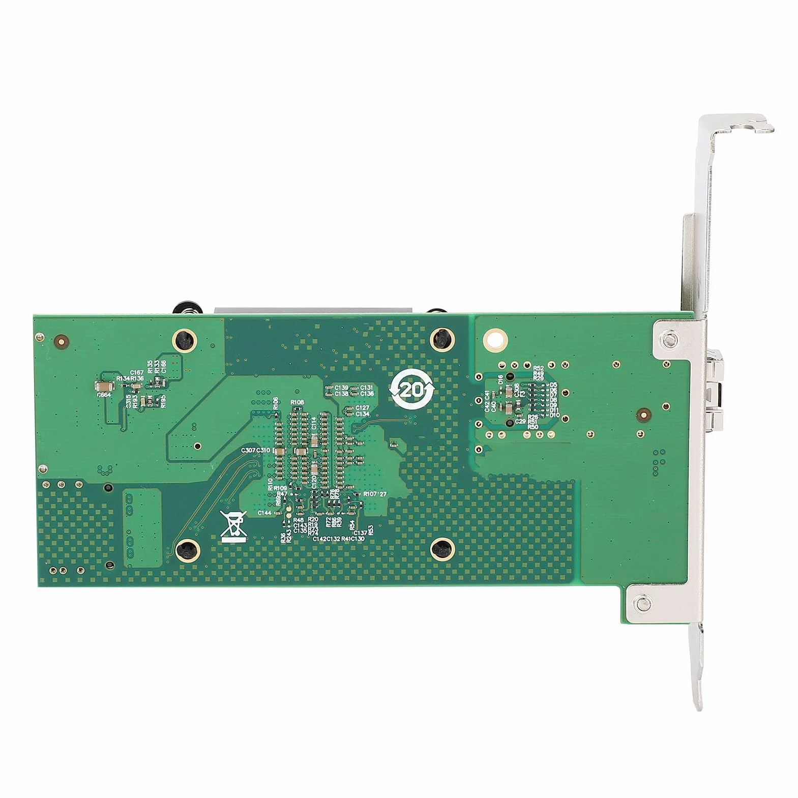 Karta sieciowa Ethernet M.2 do 10 GB B+M Key 82599‑1 SFP Industrial Control Server Network Card Network, pojedynczy port SFP+, dla Wins 7/8/8.1/10