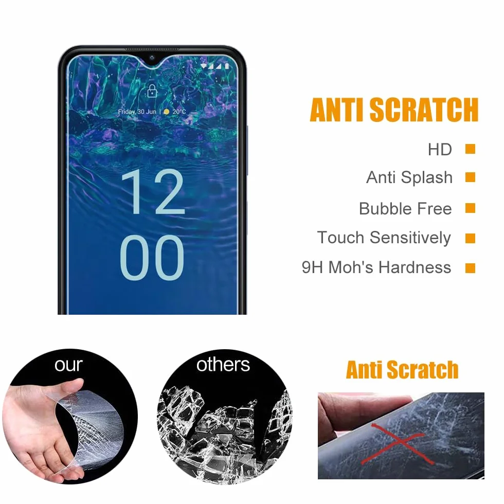 [3 sztuki] Ochraniacz ekranu ze szkła hartowanego kompatybilny z Nokia G310 5G z 9H HD, przezroczysta, ultracienka folia ochronna ze szkła