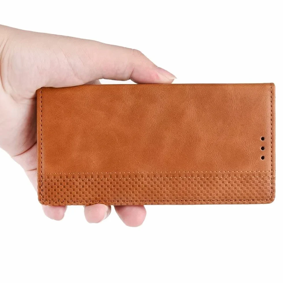 RankOne Etui z portfelem do Motorola Moto ThinkPhone / Lenovo ThinkPhone (6,6 cala), magnetyczne etui skórzane z klapką z przegródkami na karty czarne