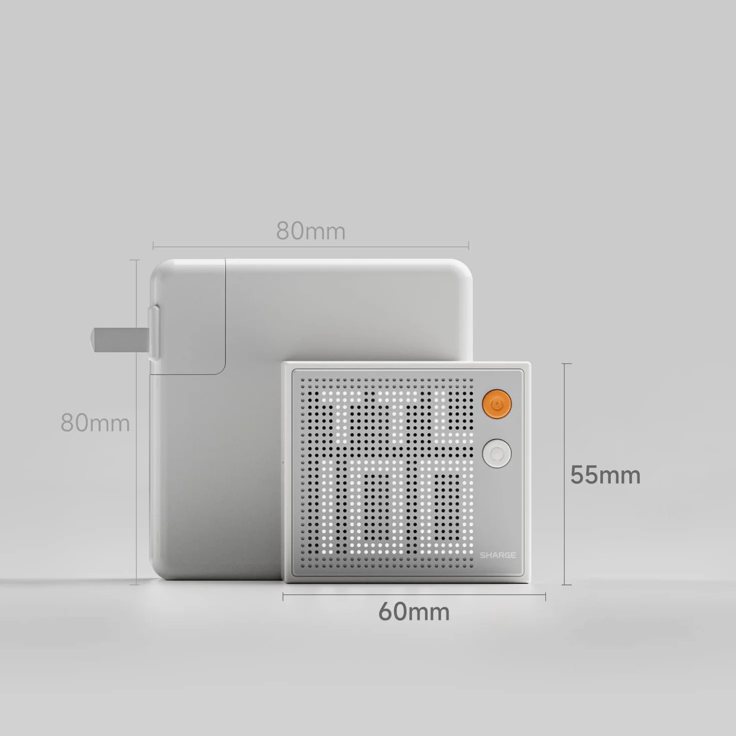 Sharge Pixel 100W White 4 Portowa GaN Ładowarka USB-C USB-A PD QC Technologia GaN