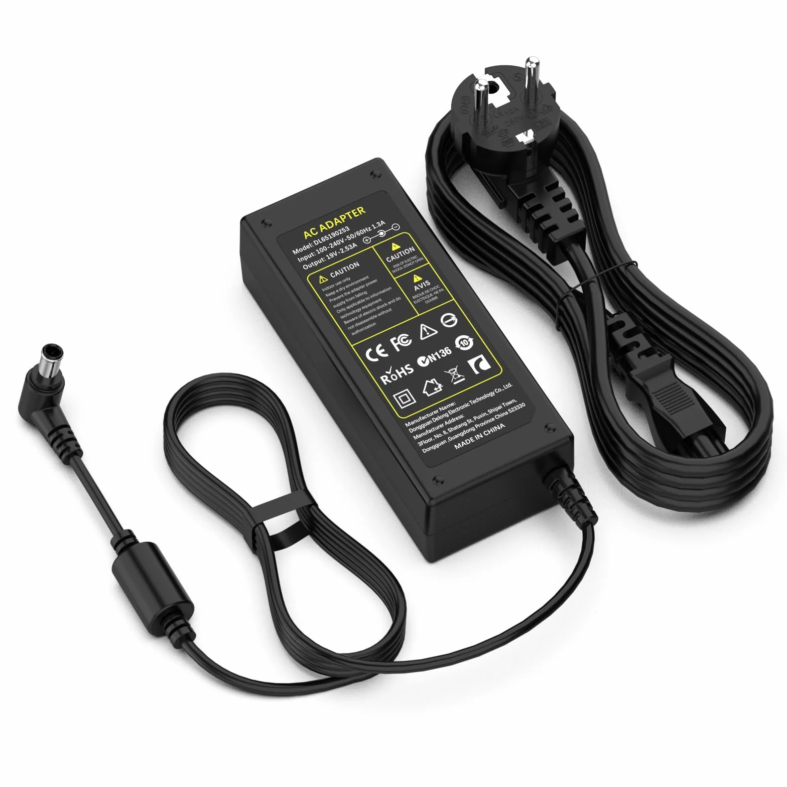 Zasilacz sieciowy 19 V kompatybilny z monitorami LG Samsung LED LCD HDTV