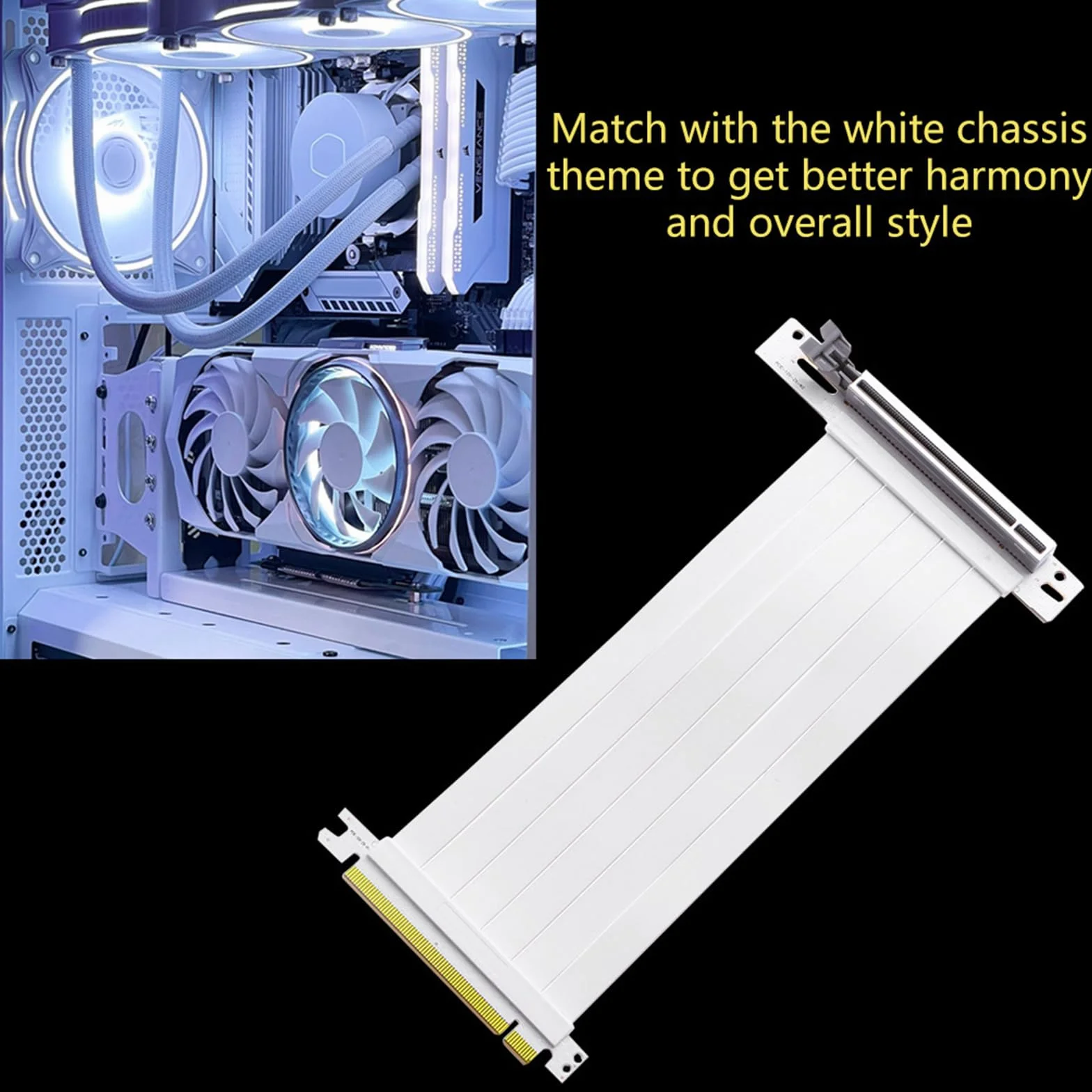 PCIE3.0 wspornik gniazda pionowy uchwyt na kartę graficzną regulowany PCIE3.0 X16 przedłużacz opcja poprawia konfigurację gier