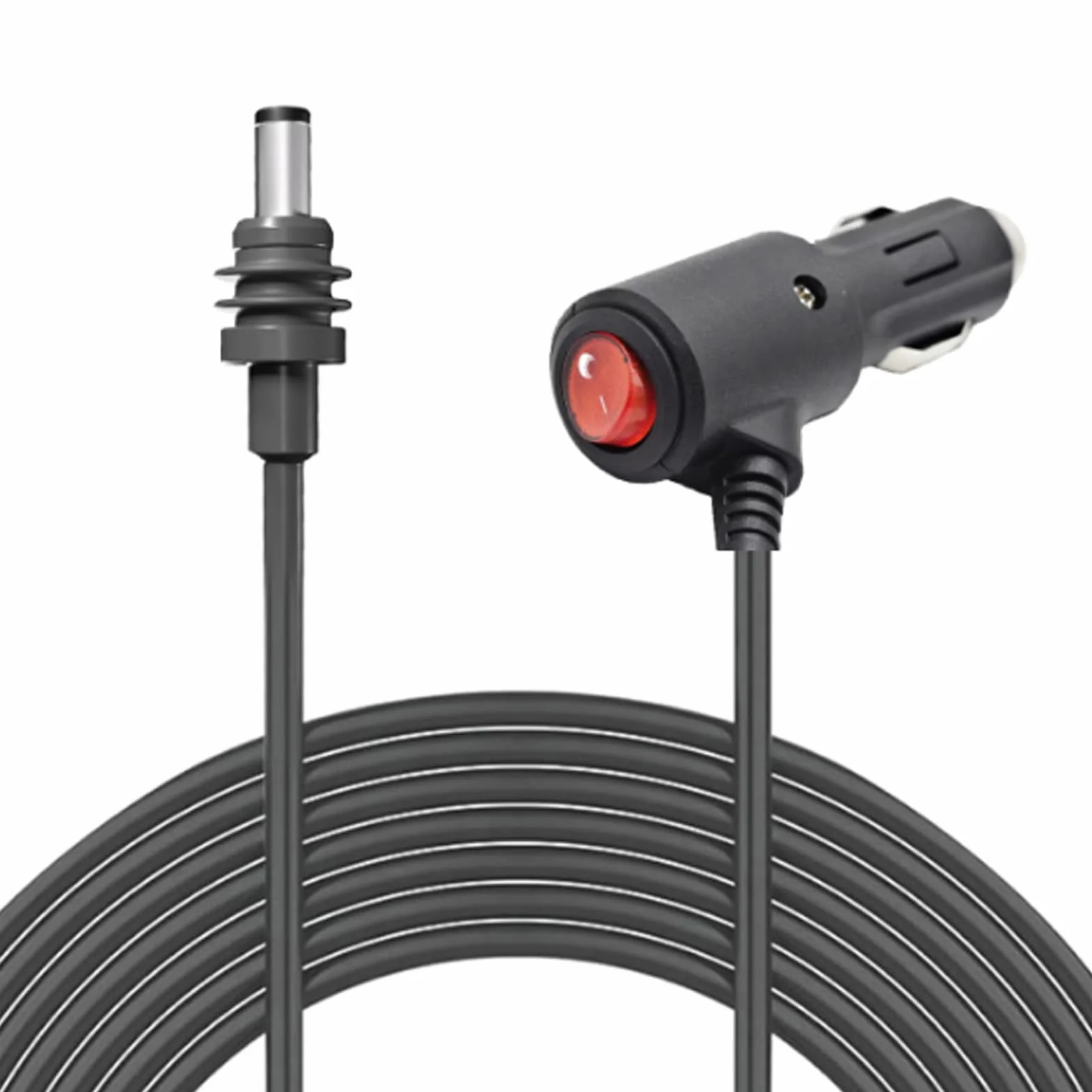 Kabel zasilający 32,8FT 10M DC Zapalniczka do cygar na przewód Ethernet USB do anteny Mini Dish Wodoodporna ładowarka 12-24V