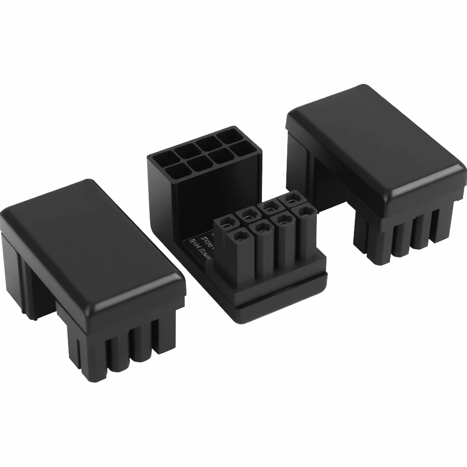 GPU VGA PCIe 8-pinowe U Turn 180 stopni złącze kątowe adapter do kart graficznych, kompatybilny z ASUS, NVIDIA