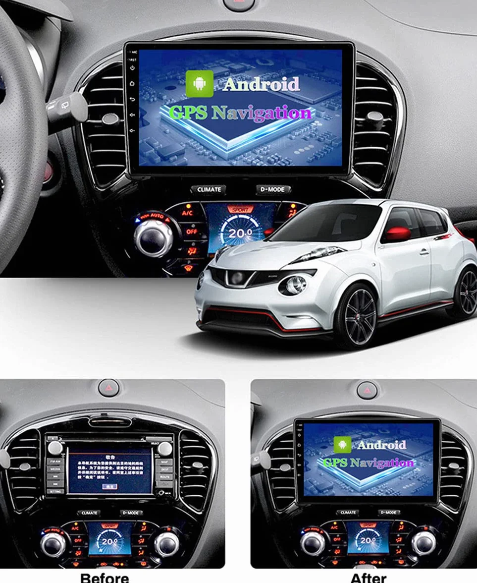 System nawigacji gps z bezpłatną mapą aktualizacji 1080P ekran dotykowy elektroniczna wielofunkcyjna nawigacja samochodowa, bezpośredni dostęp, dla NISSAN JUKE 2010-2014)