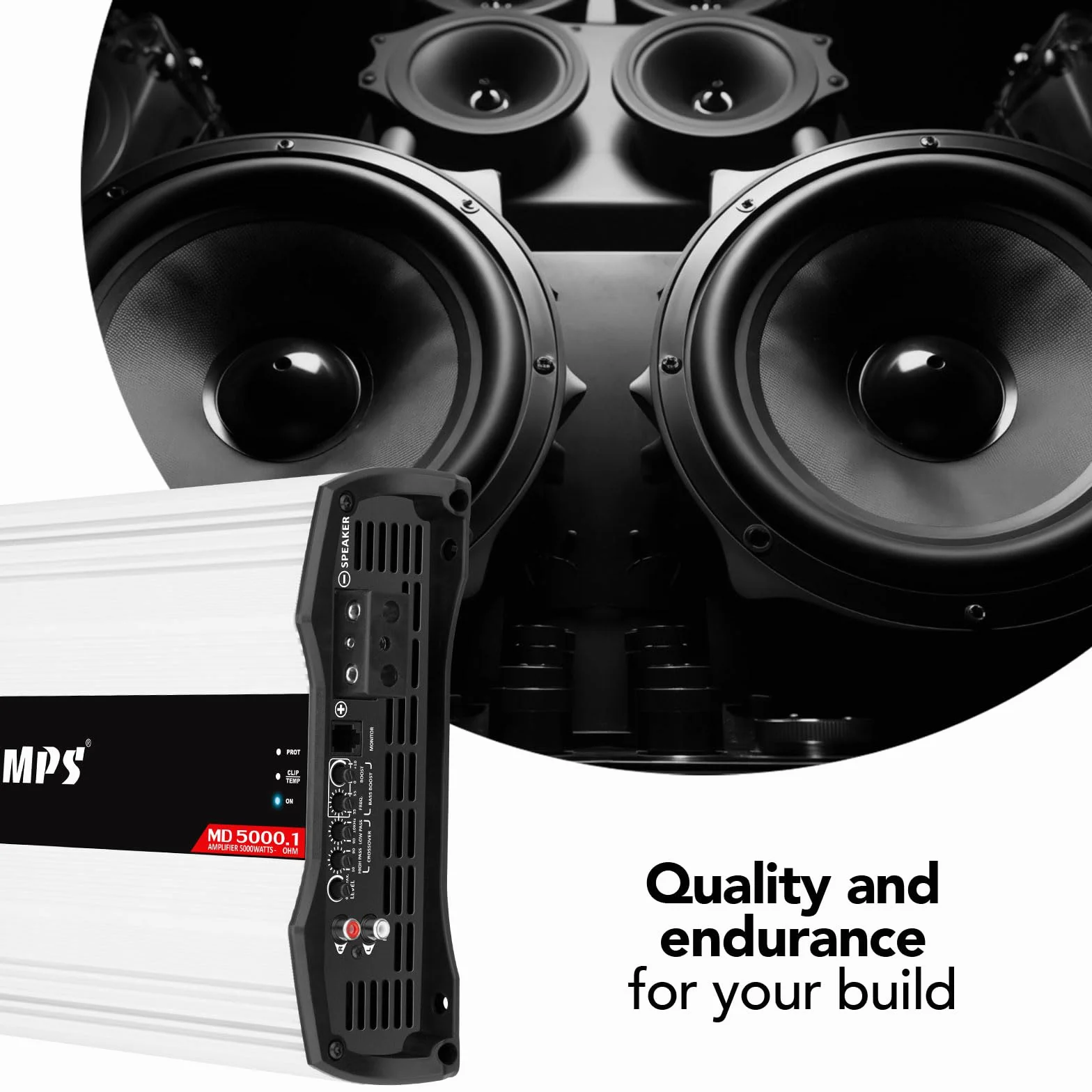 Taramp's MD 5000.1 1 Ohm 5000 W, klasa D, pełnozakresowy wzmacniacz mono