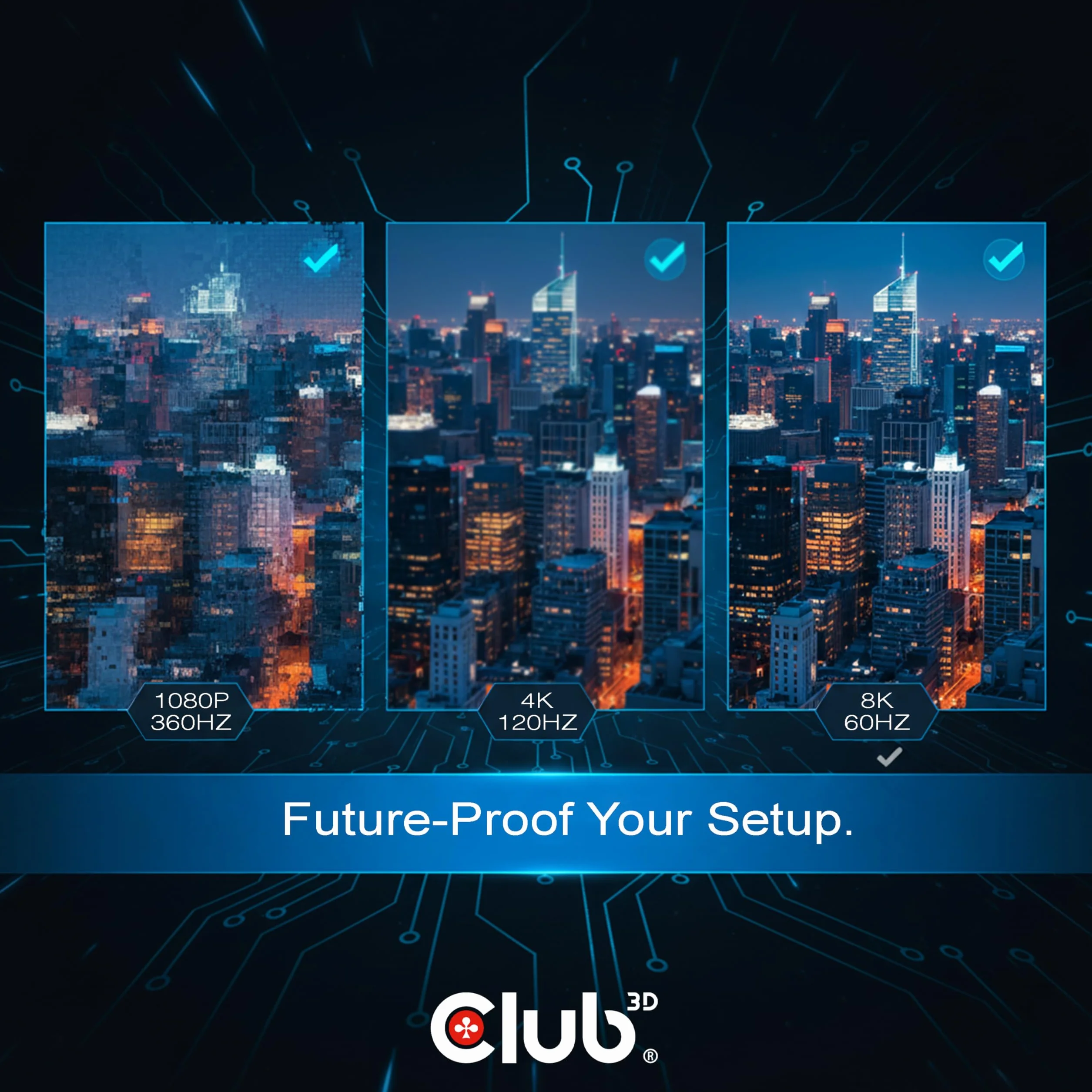 Club 3D CAC-1188 Mini DisplayPort 1.4 na HDMI 4K 120Hz/8K60Hz HDR Active Adapter M/F