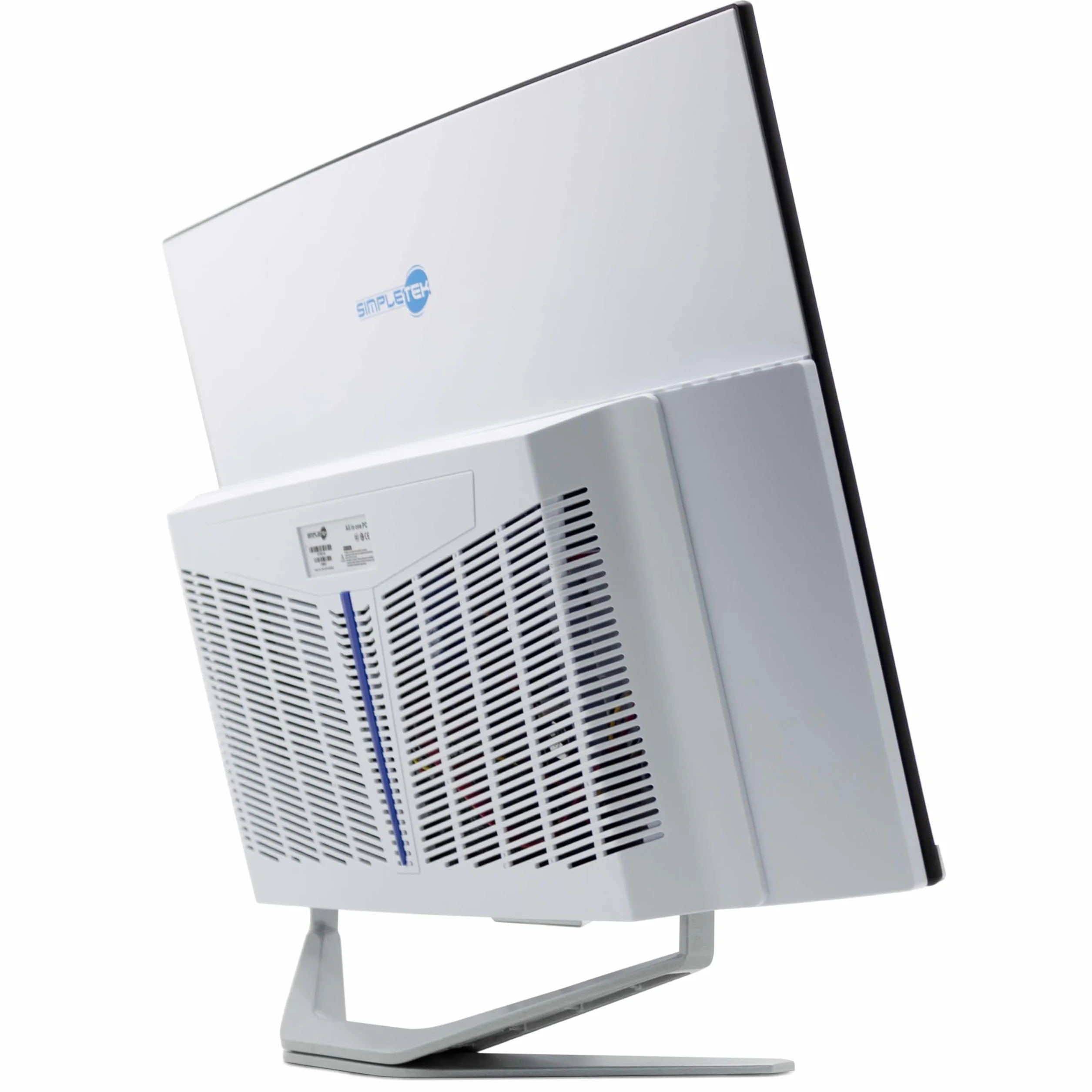 SIMPLETEK Wszystko w jednym AiO 27" FHD zakrzywiony system Windows 10 Core i7 do 3,6 GHz, 16 GB RAM SSD 240 GB + mysz bezprzewodowa w zestawie kamera internetowa PC do gier zakrzywione streaming dom