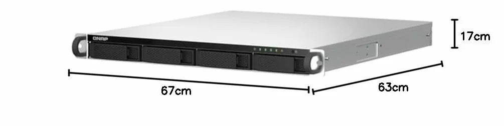 QNAP TS-464U-RP-8G |4-Bay, 2,5 GbE, 1U Rackmount NAS z dwoma PSU
