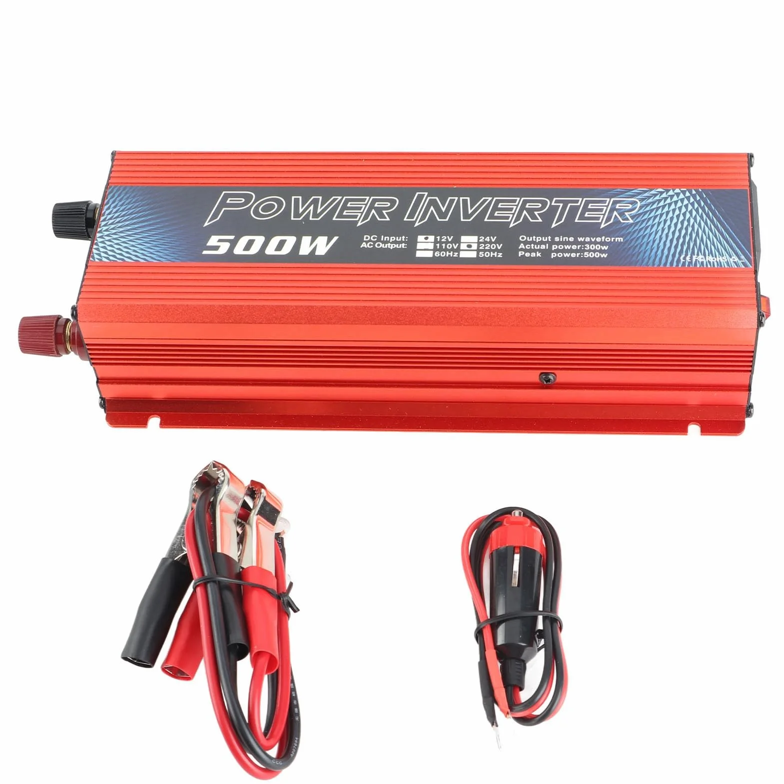 PZetWornik Zasilania Samochodowego, 3000W DC 12V Do AC Sine Faliness Converter, Gniazdo AC Port USB Ładowarka Samochodowa Z WenTylatorem ChłoząCym Do Samochodowego (220V)