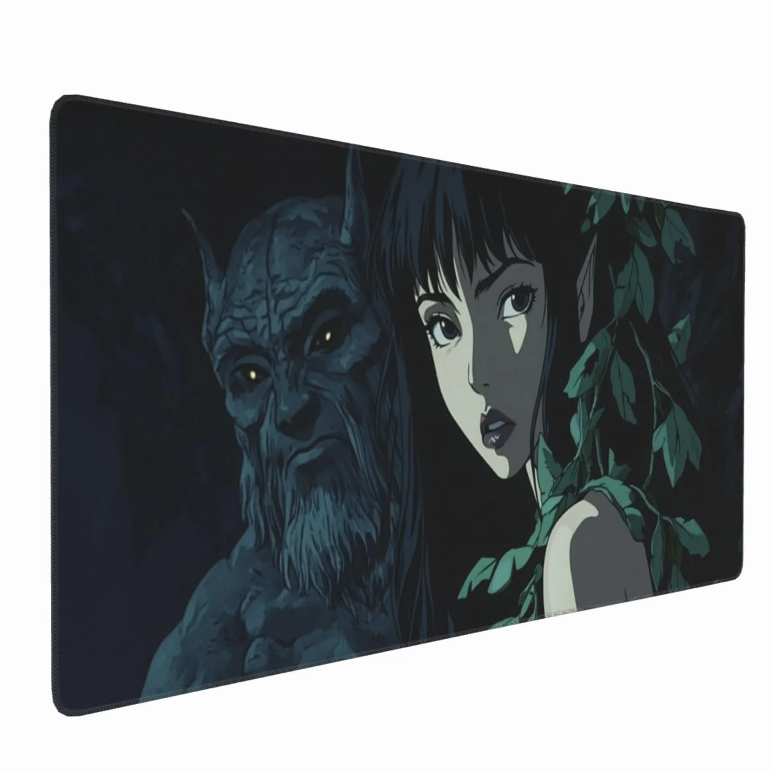 Podkładka pod mysz dla graczy, karykatura, XXL, 1000 x 400 x 3 mm, podkładka pod mysz, dla graczy, podkładka na biurko, z zabezpieczeniem krawędzi, wodoodporna, akcesoria do gier, poprawia precyzję i