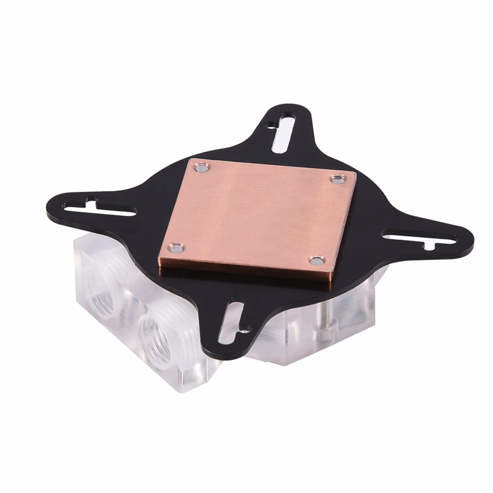 AMONIDA Zestaw do Chłodzenia cieczą 240 Mm z miedzianą podstawą Blok GPU Procesora Przezroczysty Zbiornik Akrylowy Podwójne Wentylatory LED do Komputera Stacjonarnego System Chłodzenia wodą