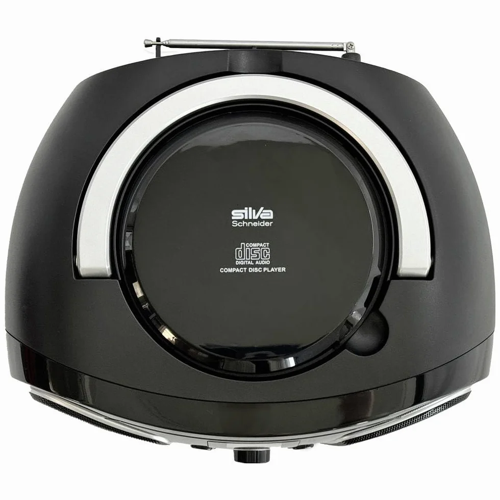 Silva-Schneider 1901850 MPC 19.4 radio FM z odtwarzaczem CD, AUX, USB, czarny/srebrny